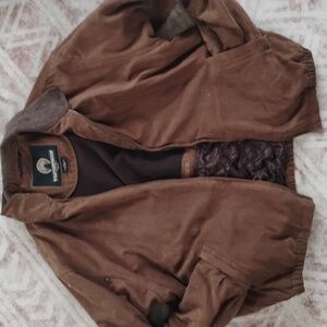 Weatherproof Vintage Quality Men's Xxl Brown Bomber Jacket